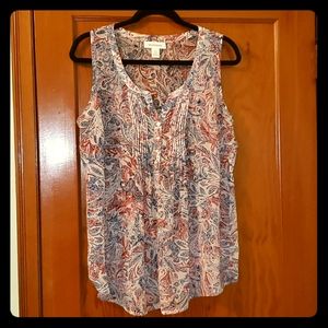 Maternity sheer tank top